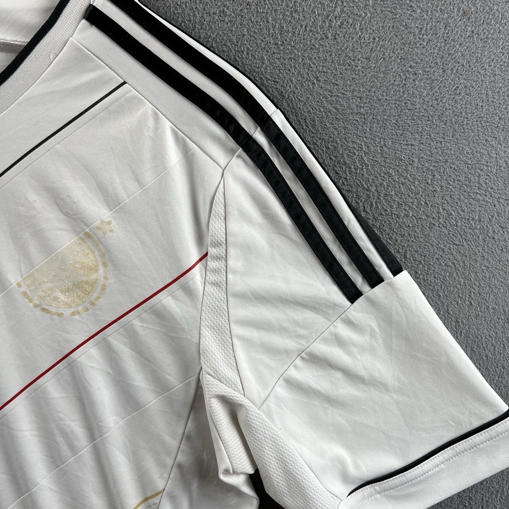 adidas Team Germany Jersey Mens Medium 2012/2013 Home Jersey Distressed Soccer - Picture 5 of 16
